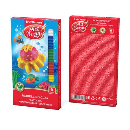 Пластилин ArtBerry 6 цв.