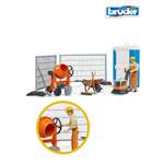 Игровой набор Bruder стройка с фигуркой строителя