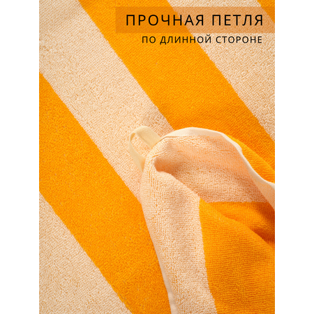 Полотенце махровое Urban Family Urban Family 70х140 см полоски цвет оранжевый
