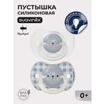 Пустышка Suavinex силикон ортодонтическая от 0 мес. 2 шт.
