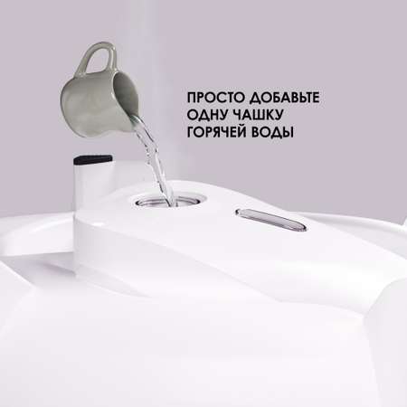Ванночка для купания Baby Patent новорожденного с подогревом воды Forever Warm с 0 до 6 месяцев