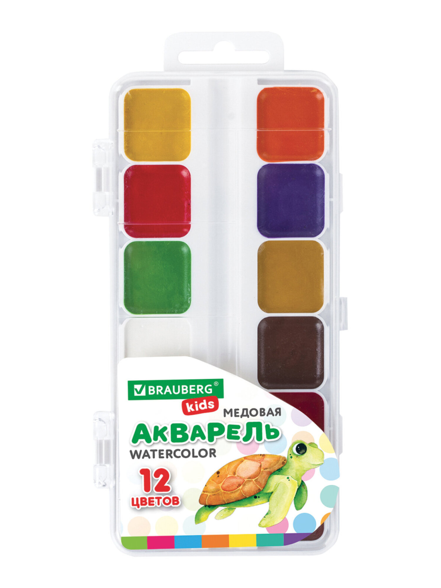Краски акварель Brauberg 12 цв. - фото 6