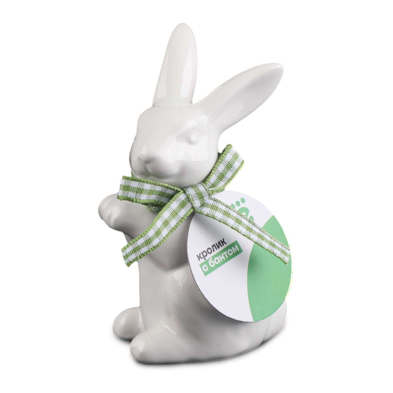 Фигурка ё кролик с бантом - фото 1