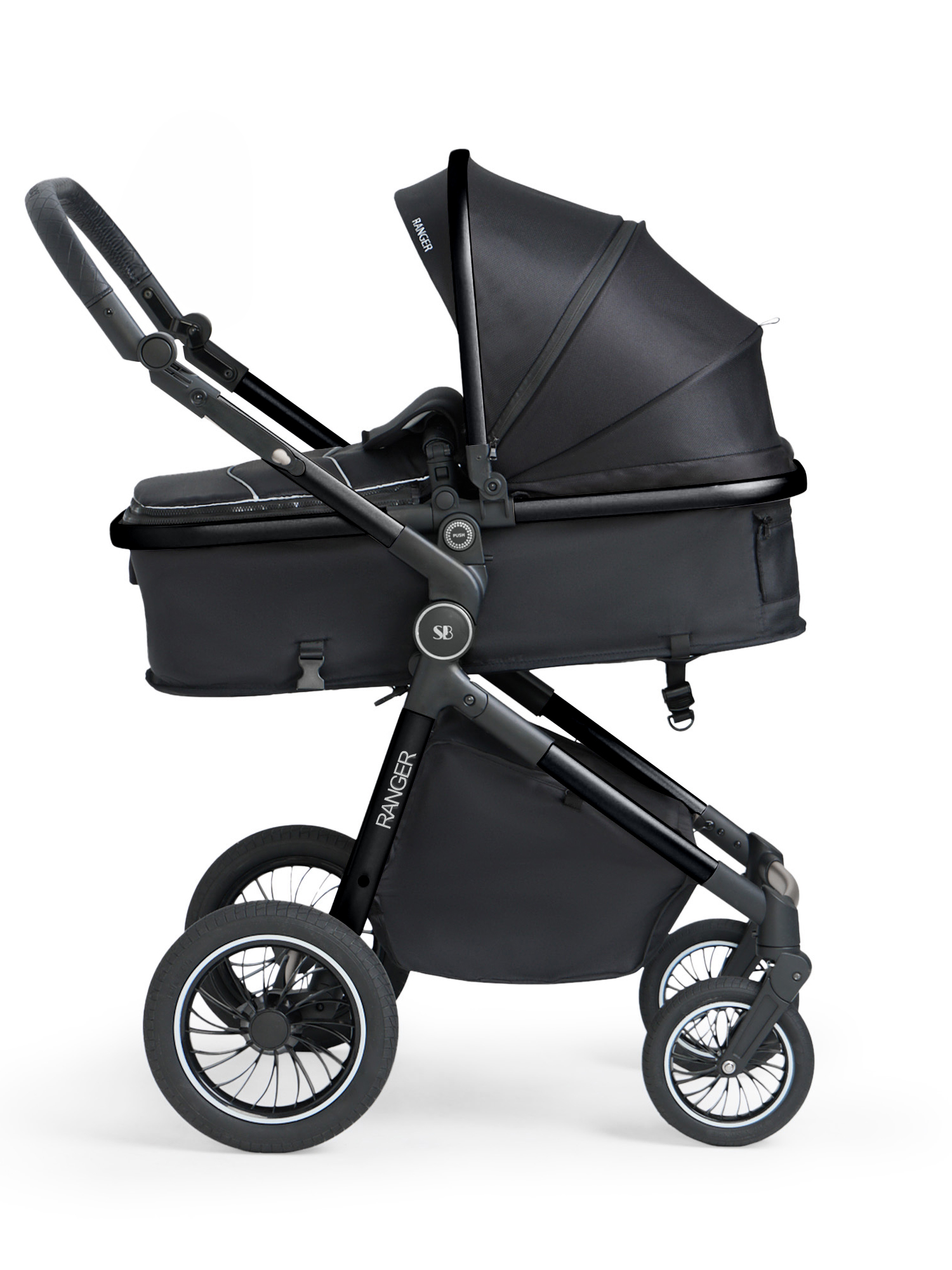 Коляска 3в1 Sweet Baby Ranger Neo Black Glossy черный - фото 17
