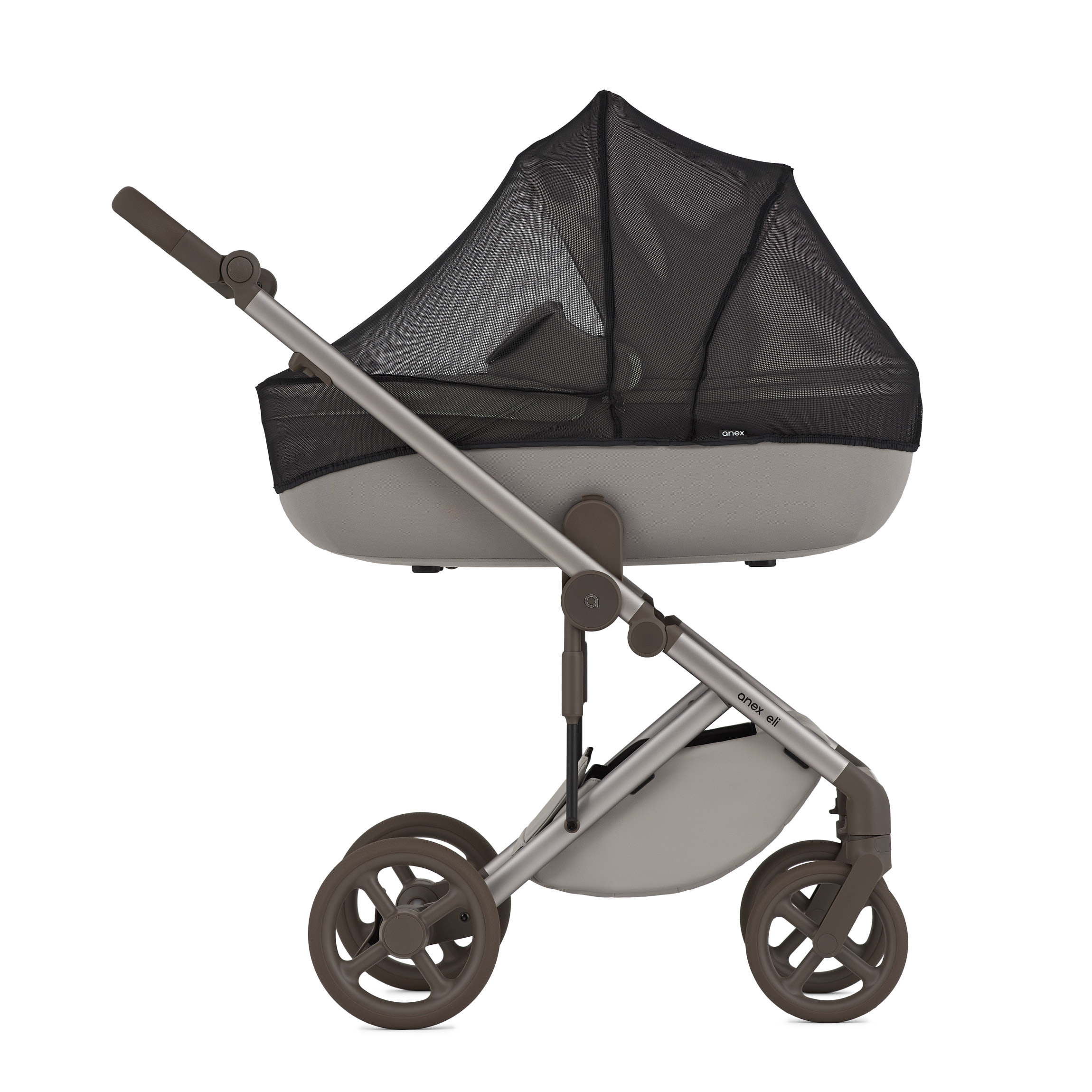 Коляска 2в1 Anex Eli серый - фото 4