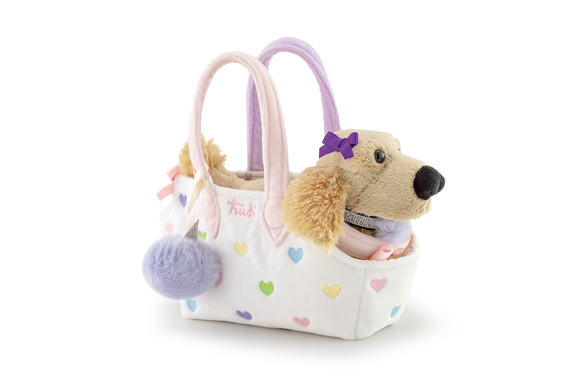 Мягкая игрушка Trudi Щенок КиКи в сумочке 18 см - фото 1