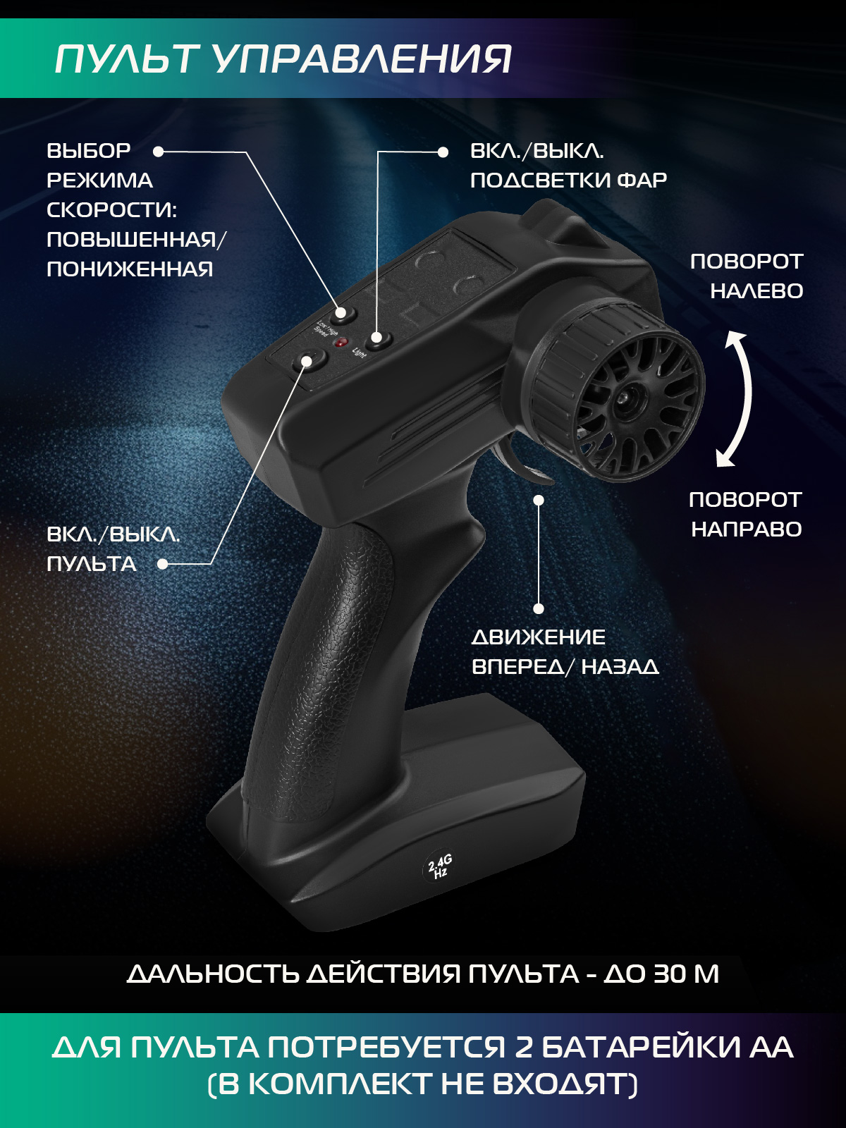 Автомобиль РУ AUTODRIVE для дрифта 1:24 - фото 6