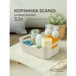 Корзинка универсальная Econova Scandi 24х17х9 см 3.1 л светло-серый