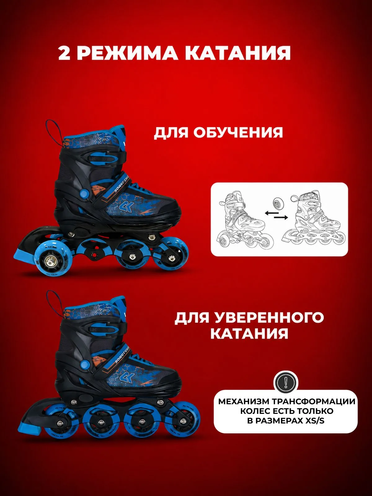 Роликовые коньки Sport Collection 29-32 - фото 9