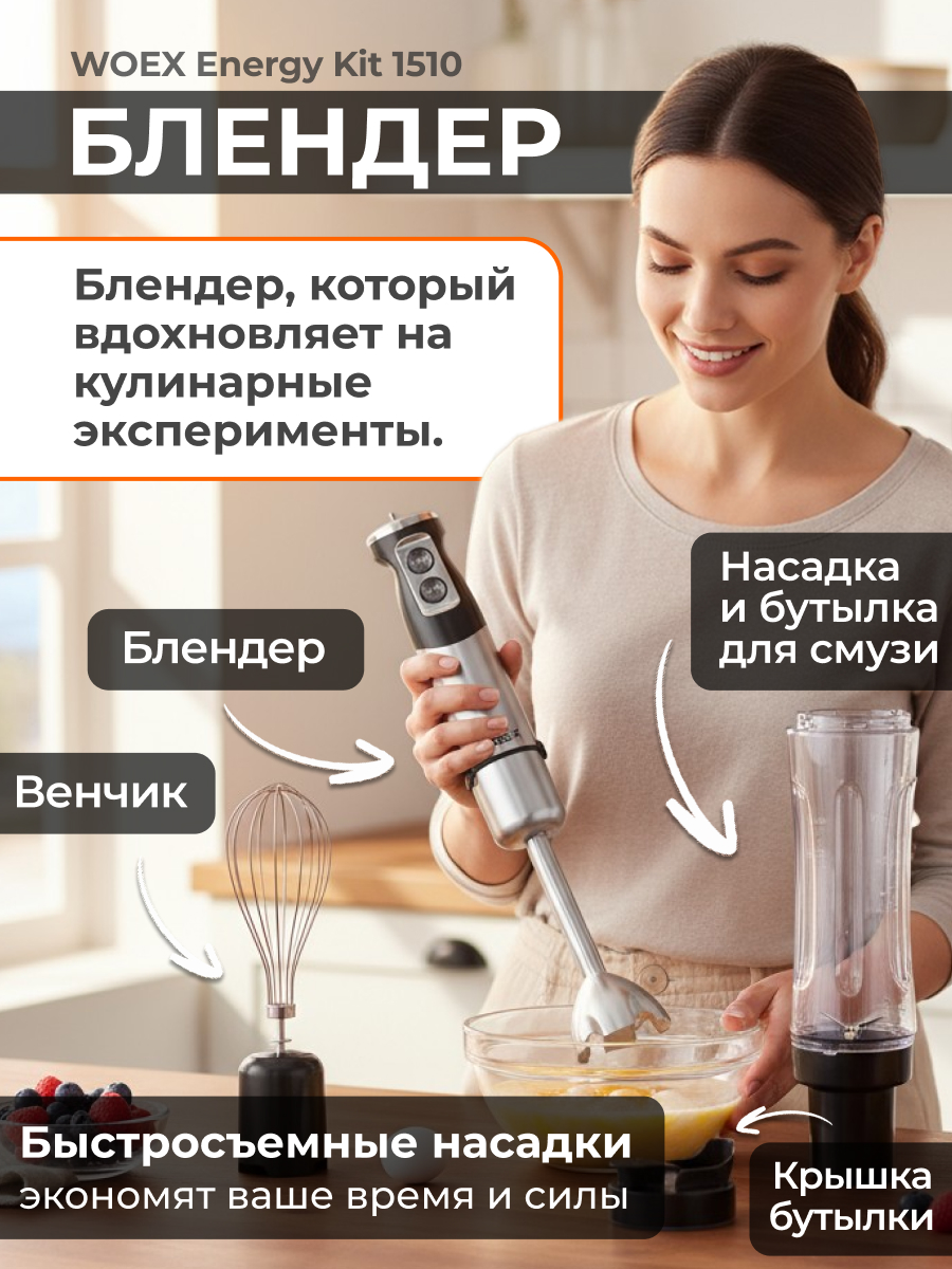 Блендер WOEX Energy Kit 1510 - фото 2