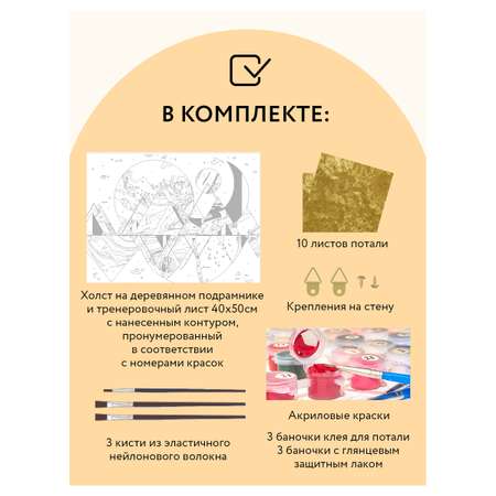 Картина по номерам ТРИ СОВЫ Абстракция