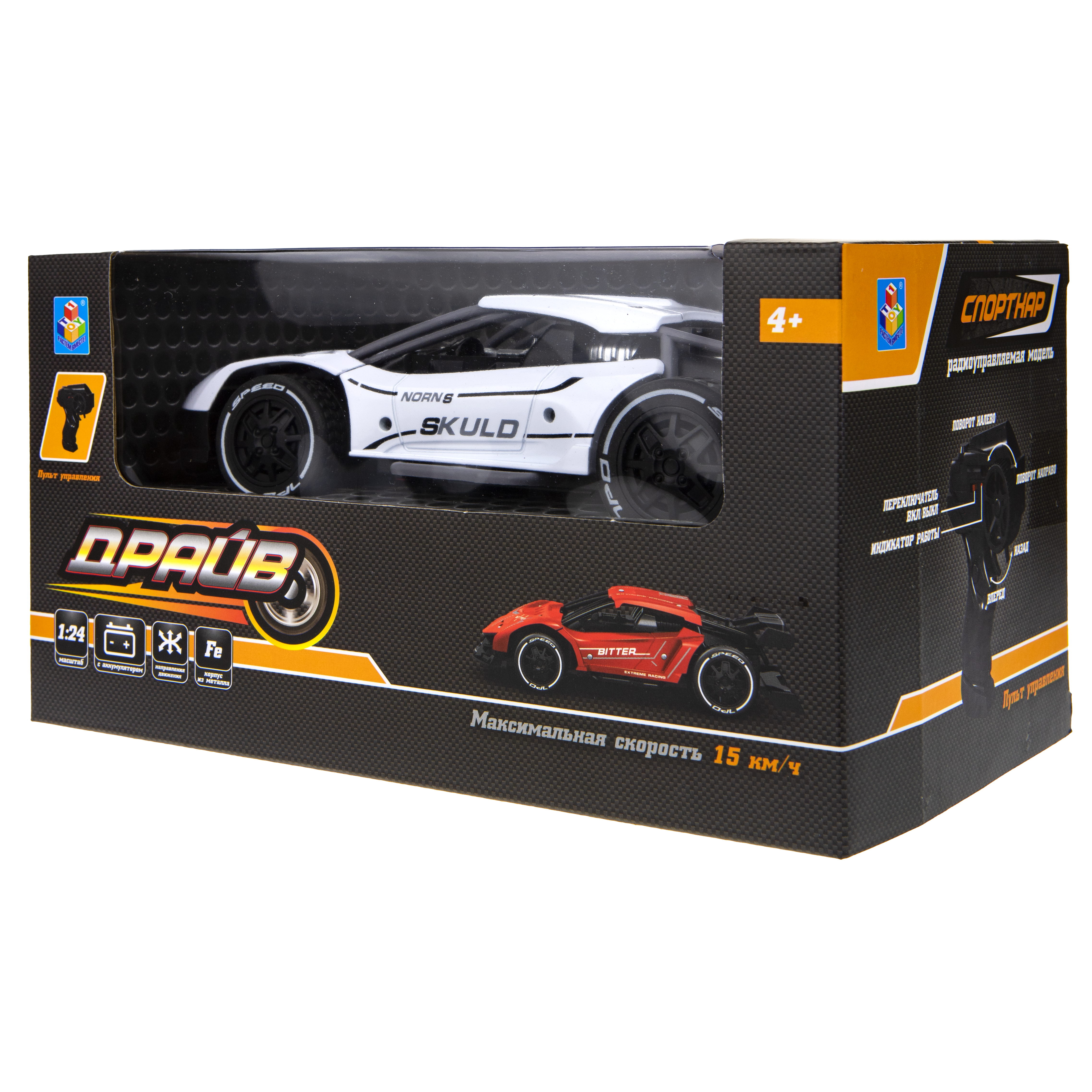 Автомобиль РУ 1TOY Драйв 1:24 в ассортименте - фото 7