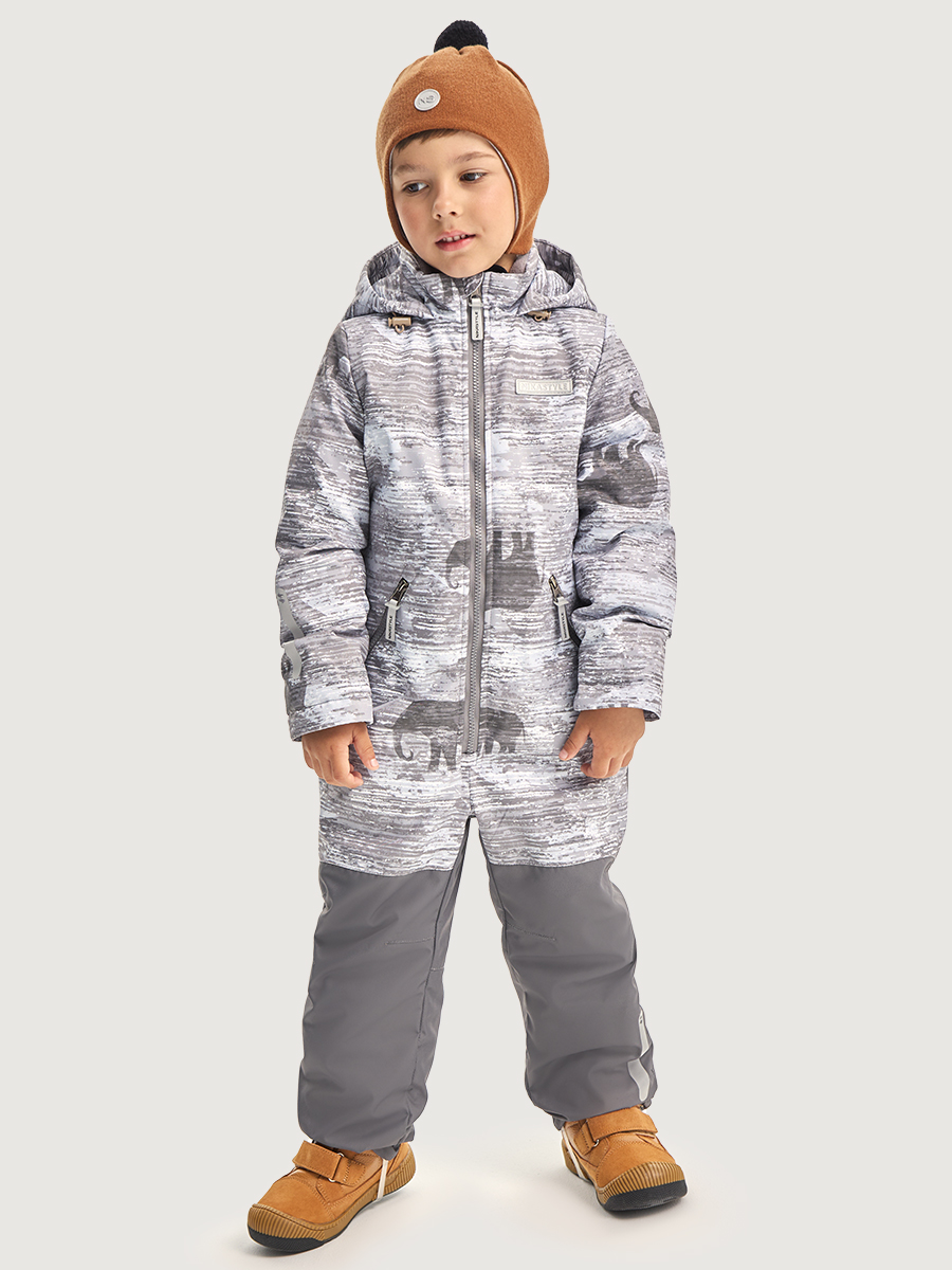 Комбинезон NIKASTYLE 8м1326 орех/асфальт - фото 4