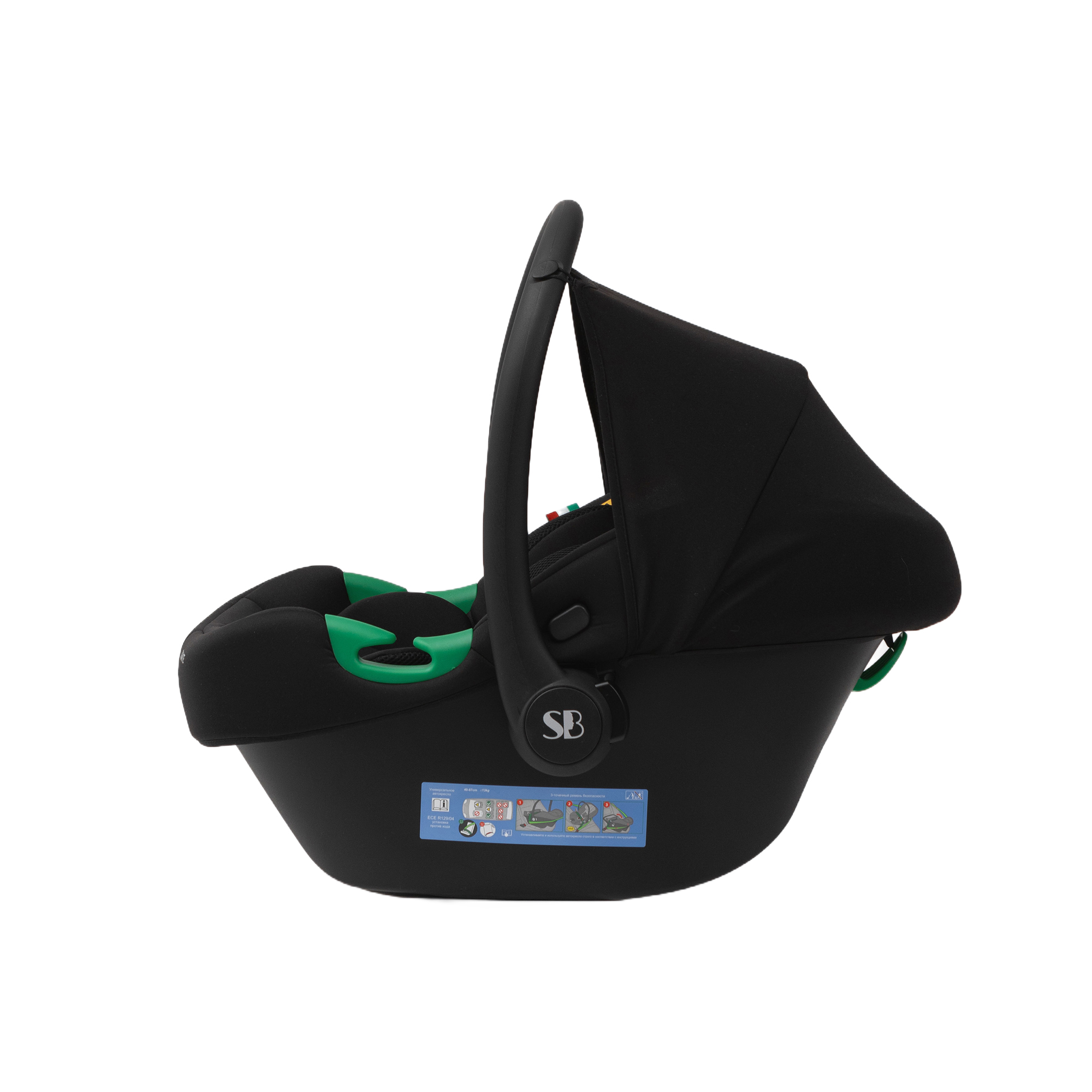 Автокресло Sweet Baby Elegante Plus DK591 Black 0 (0 -13 кг) черный - фото 15