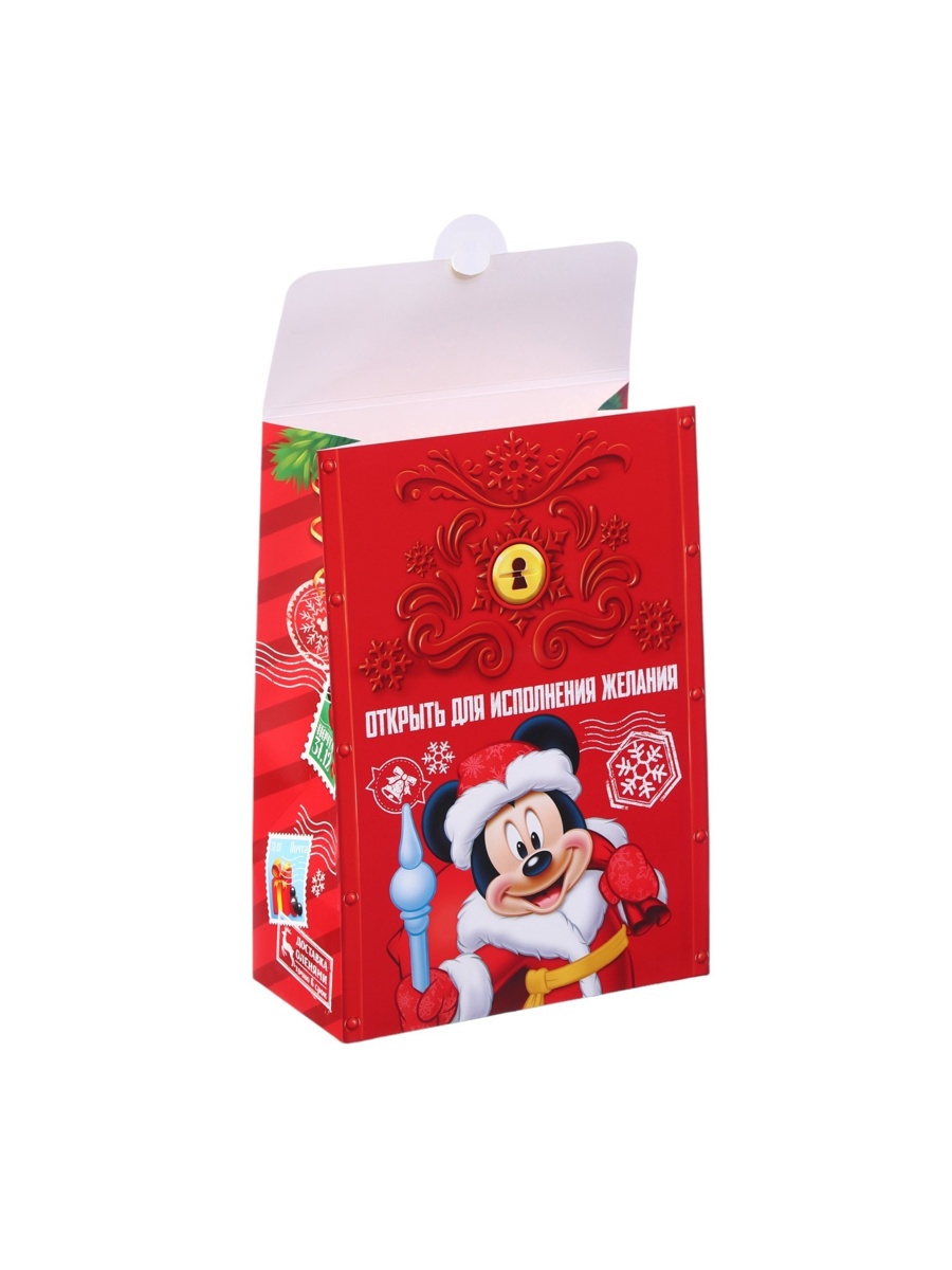 Коробка складная, новогодняя Disney "Сказочная почта", 20 х 28,1 х 10 см - фото 3