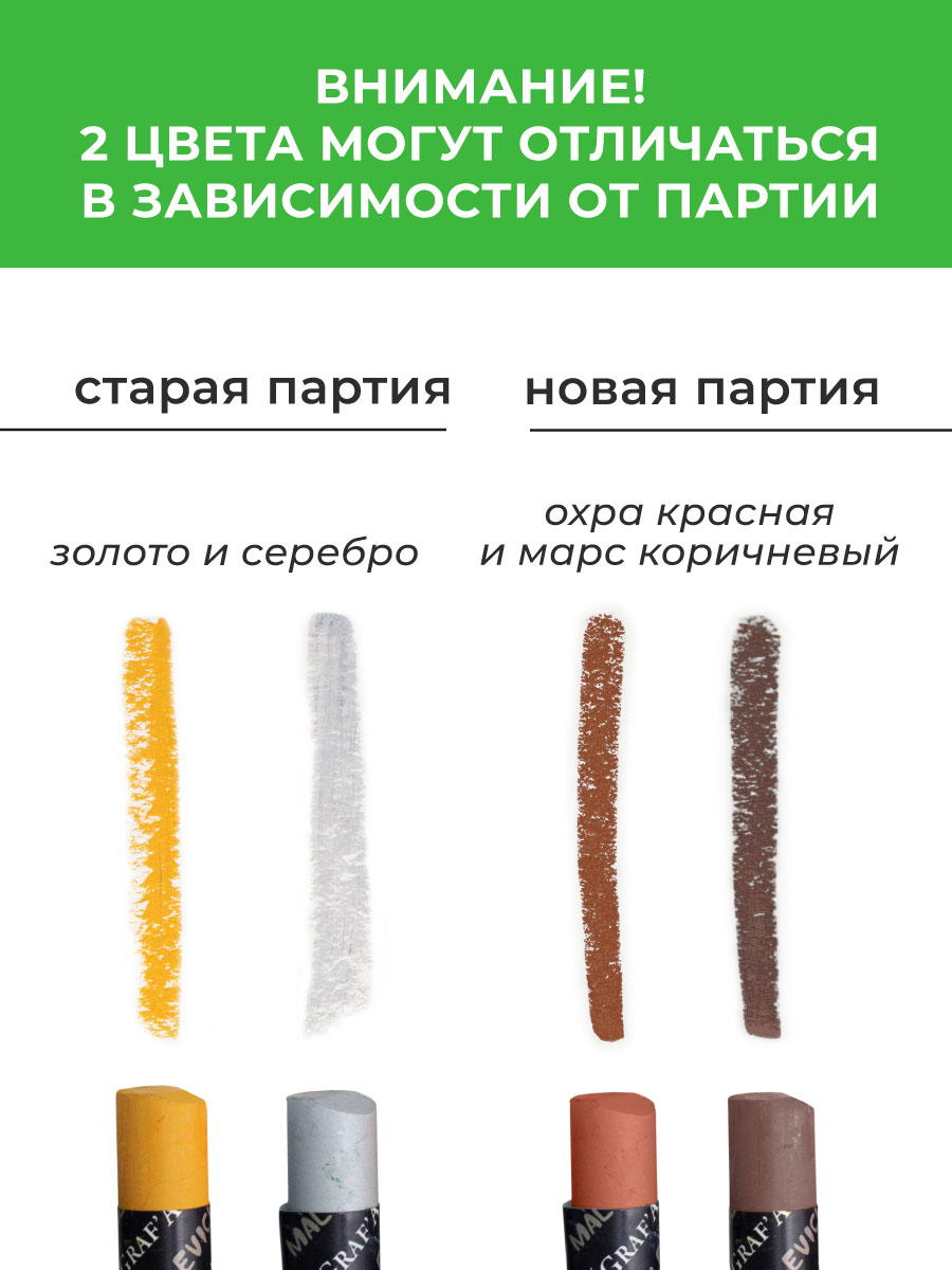 Пастель масляная Малевичъ 36 шт. - фото 4