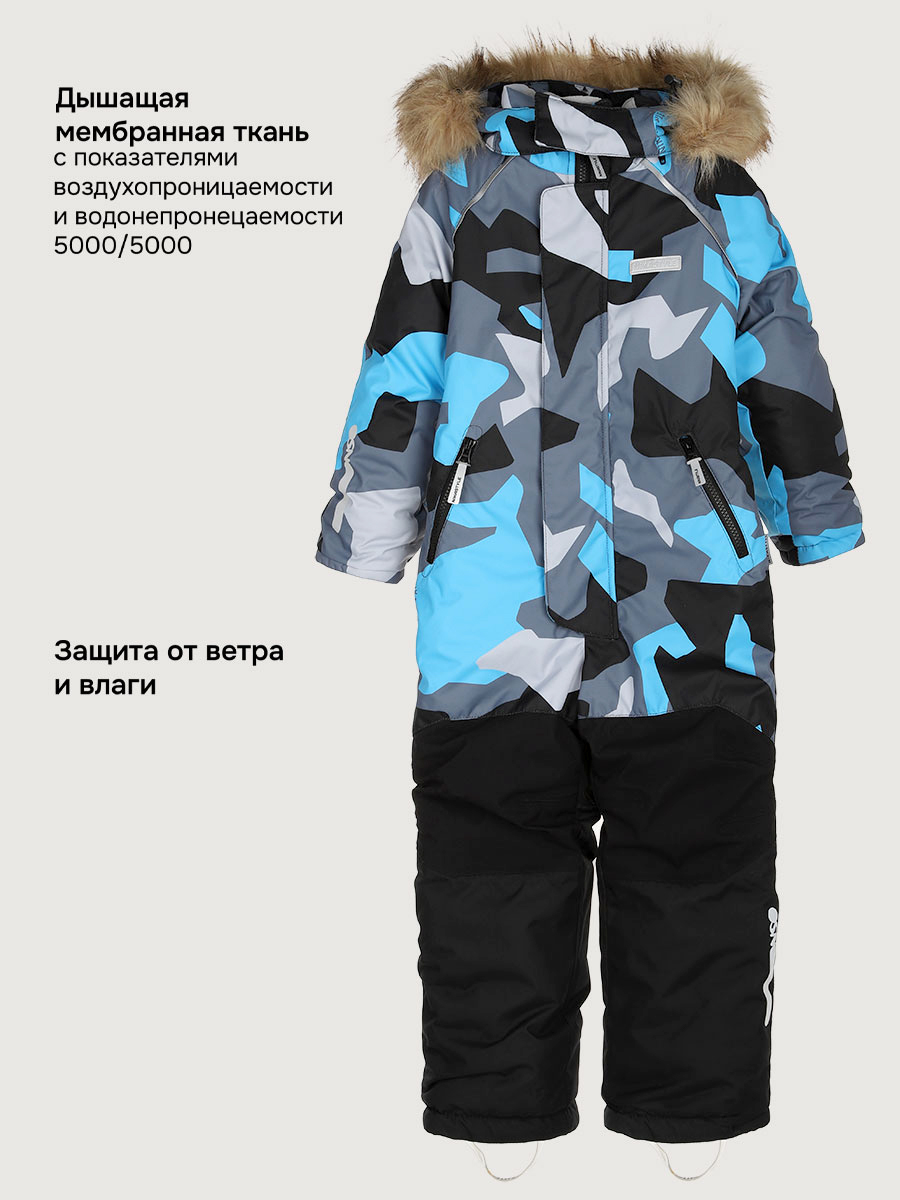 Комбинезон NIKASTYLE 8з0925 голубой/черный - фото 5