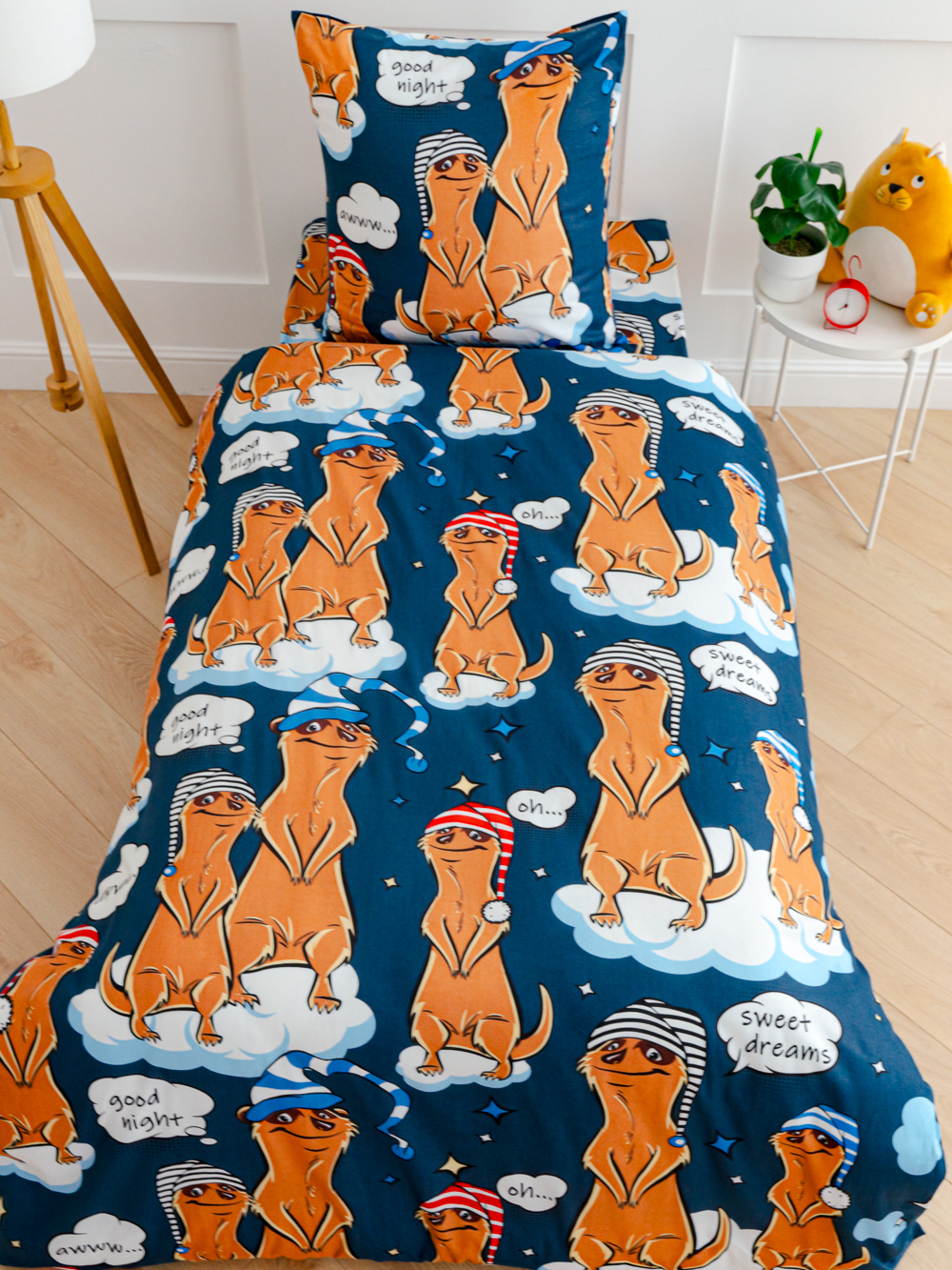 Комплект постельного белья PAVLine Сурикаты полутораспальный - фото 7