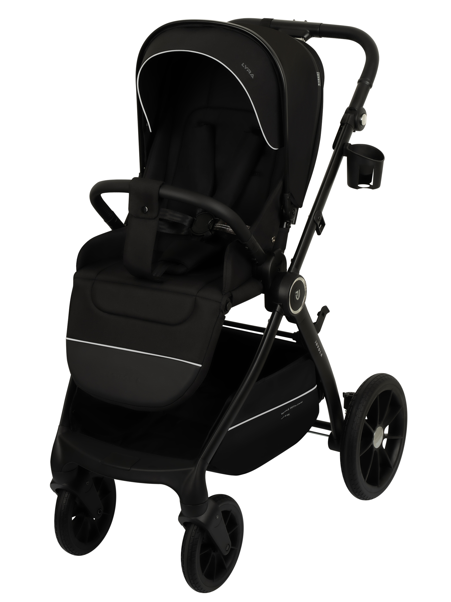 Коляска прогулочная JOVOLA LYRA с реверсивным блоком черный - фото 1