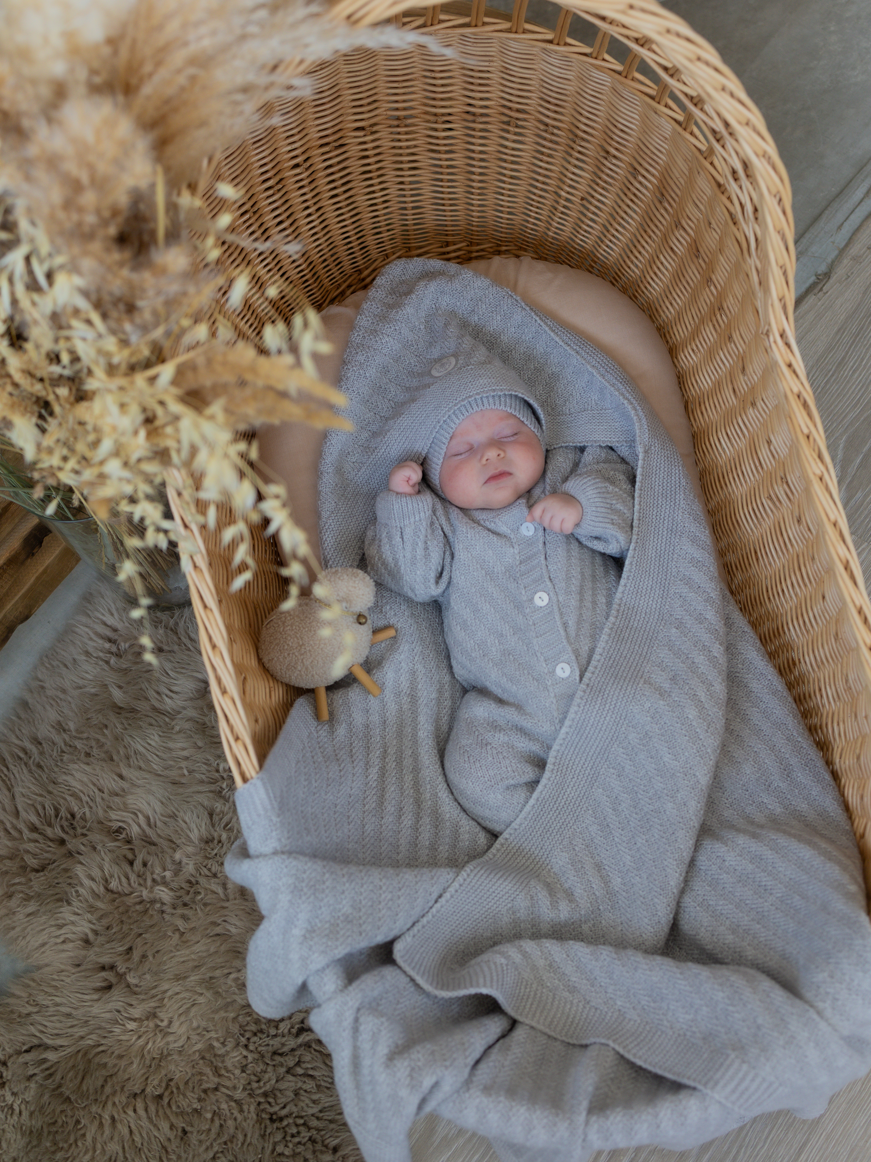 Плед НаследникЪ Выжанова плед для новорожденного 95 x 95 см шерсть - фото 9