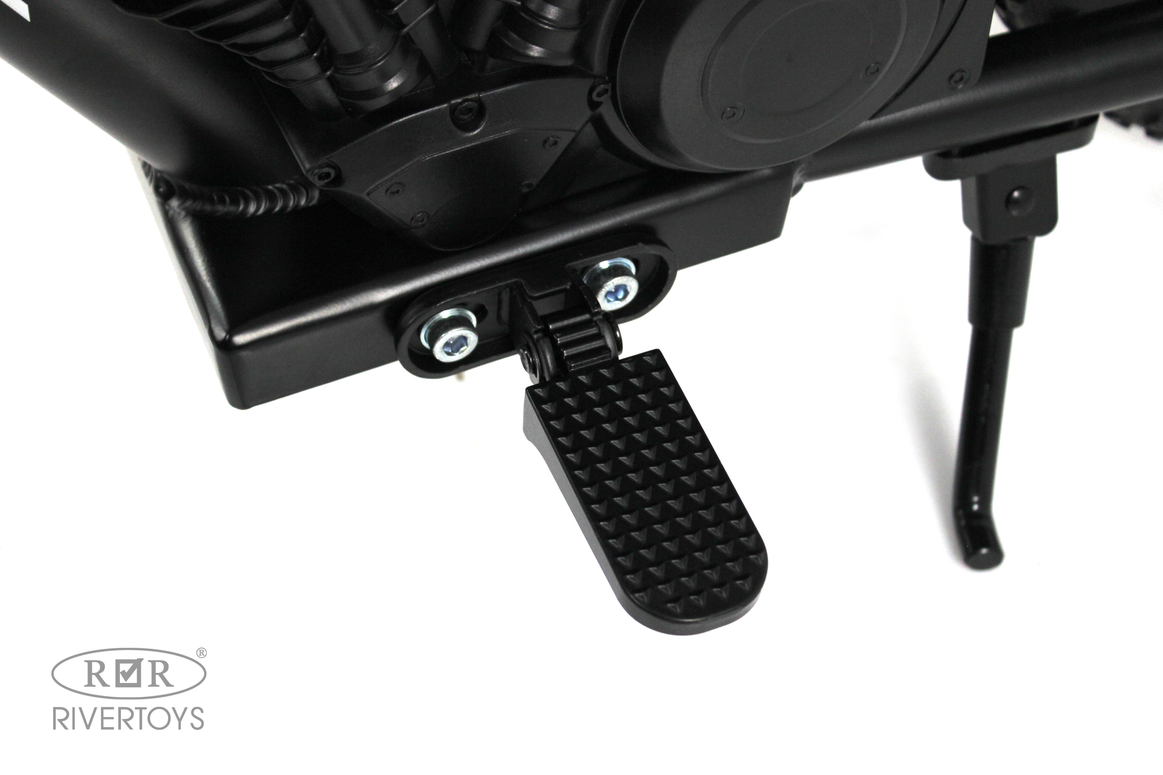 Электромотоцикл RIVERTOYS A001AA-MOTO-BLACK - фото 12