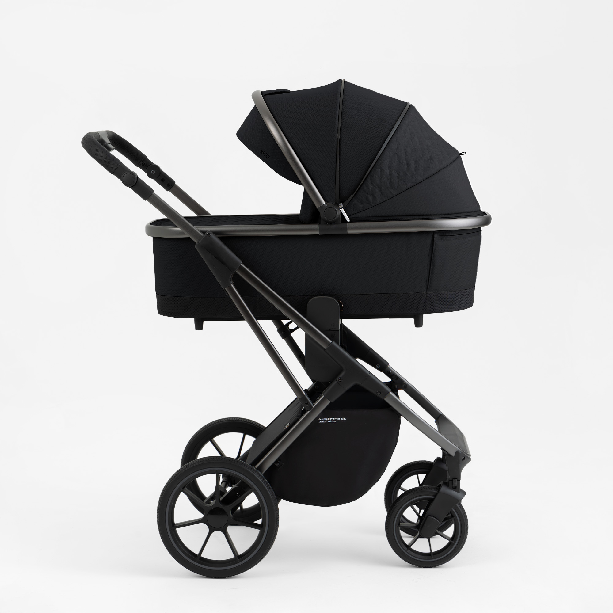 Коляска 2в1 Sweet Baby Ricci Black черный - фото 26