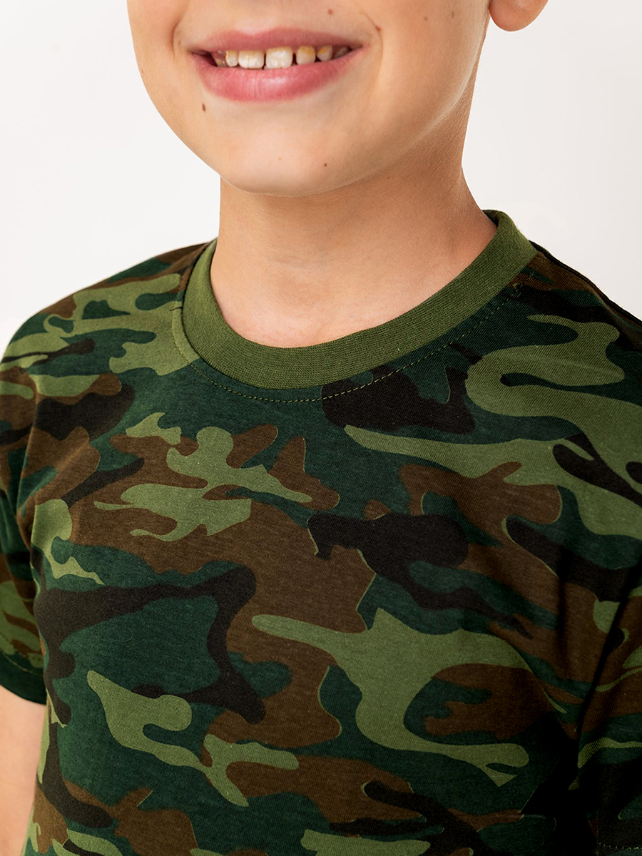 Футболка HappyFox HF9114флора.зеленый - фото 6