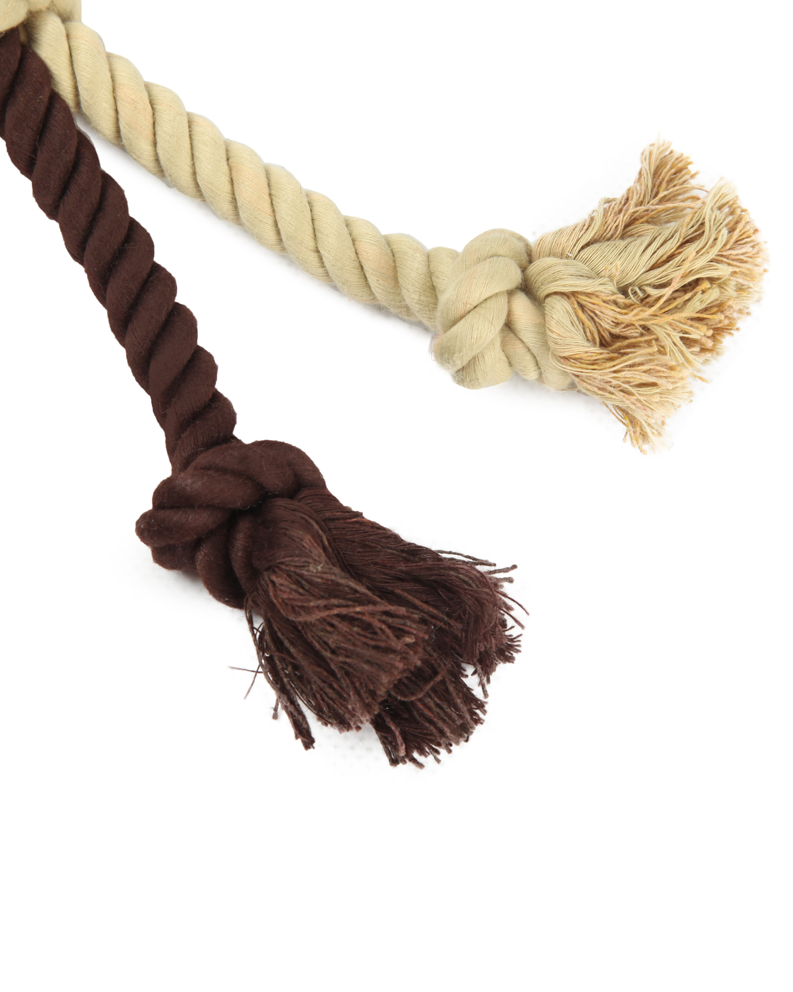 Игрушка для собак Barbaks Заяц Ануфрий мягкий с пищалкой и канатиком 45*10см - фото 4