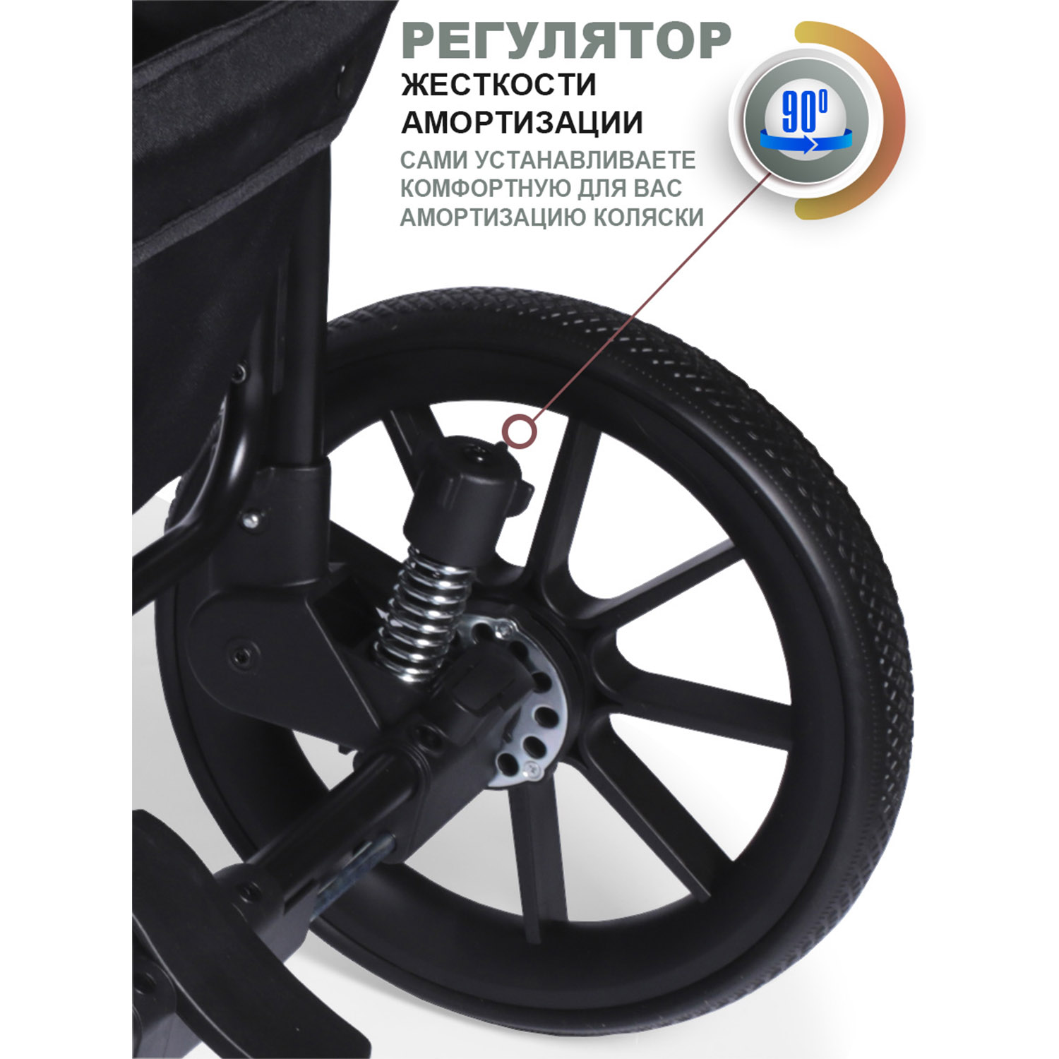 Коляска прогулочная BabyCare Venga Оливковый зеленый - фото 3