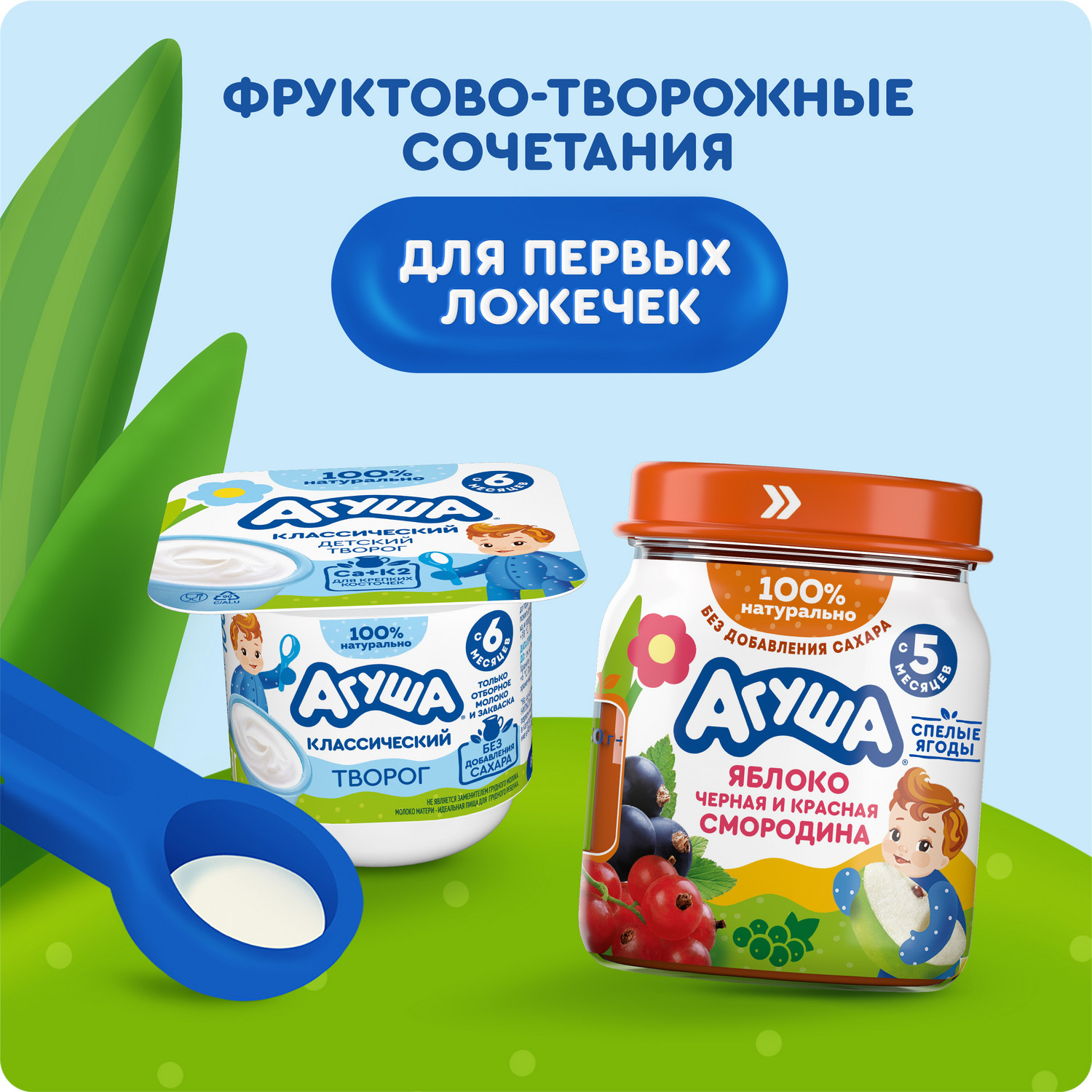 Пюре Агуша Черная смородина-красная смородина с 5 мес 100 г - фото 5