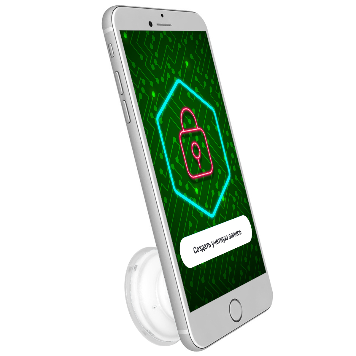 Держатель для телефона Krutoff Попсокет Кибер Кибербезопасность - фото 5