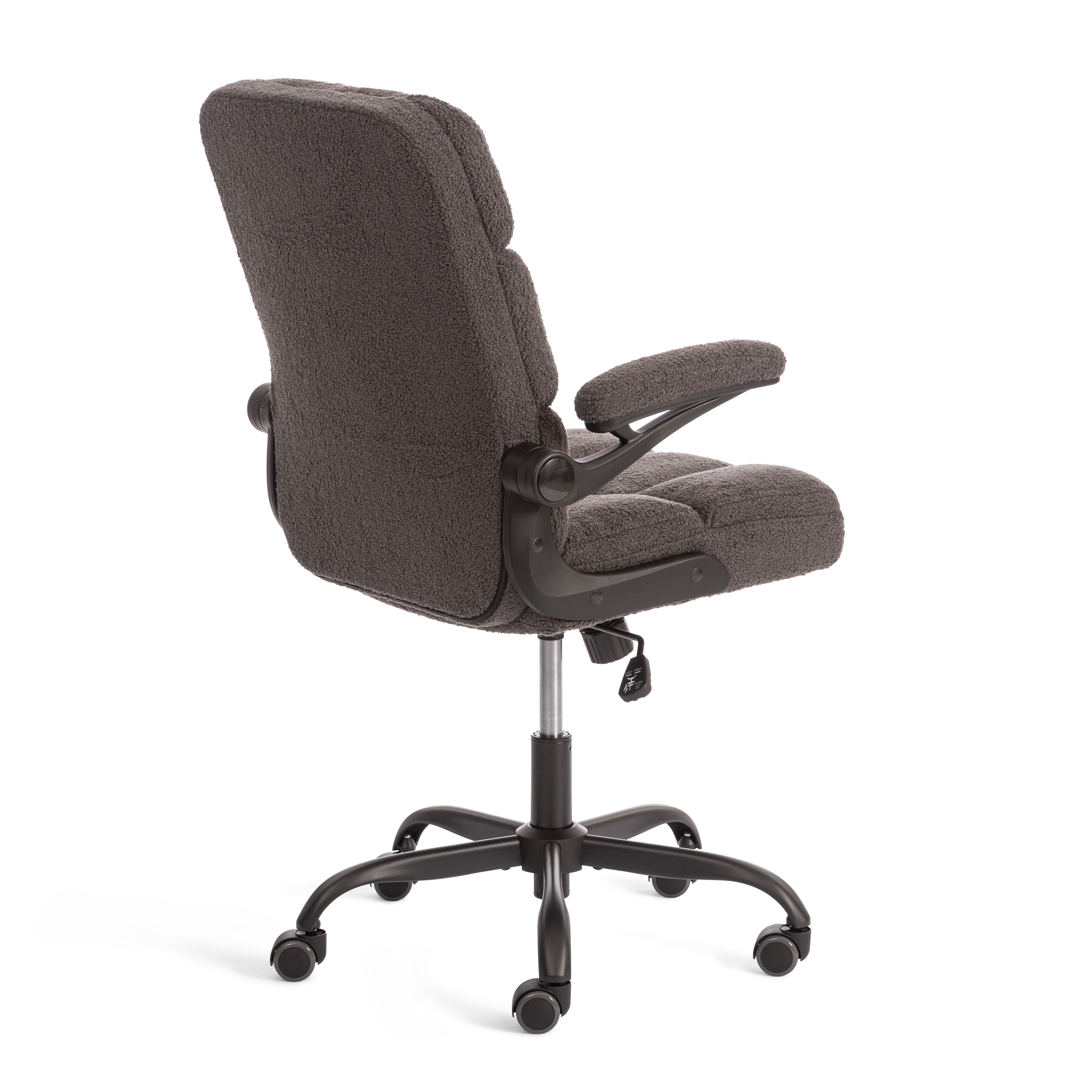 Компьютерное кресло TETCHAIR Лугано ткань тедди серый - фото 4