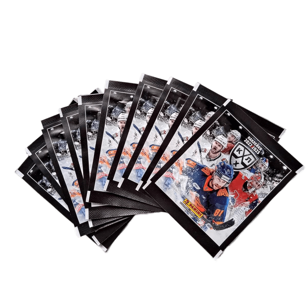 Бокс с наклейками Panini КХЛ сезон 2022-2023 50 пакетиков в наборе - фото 2