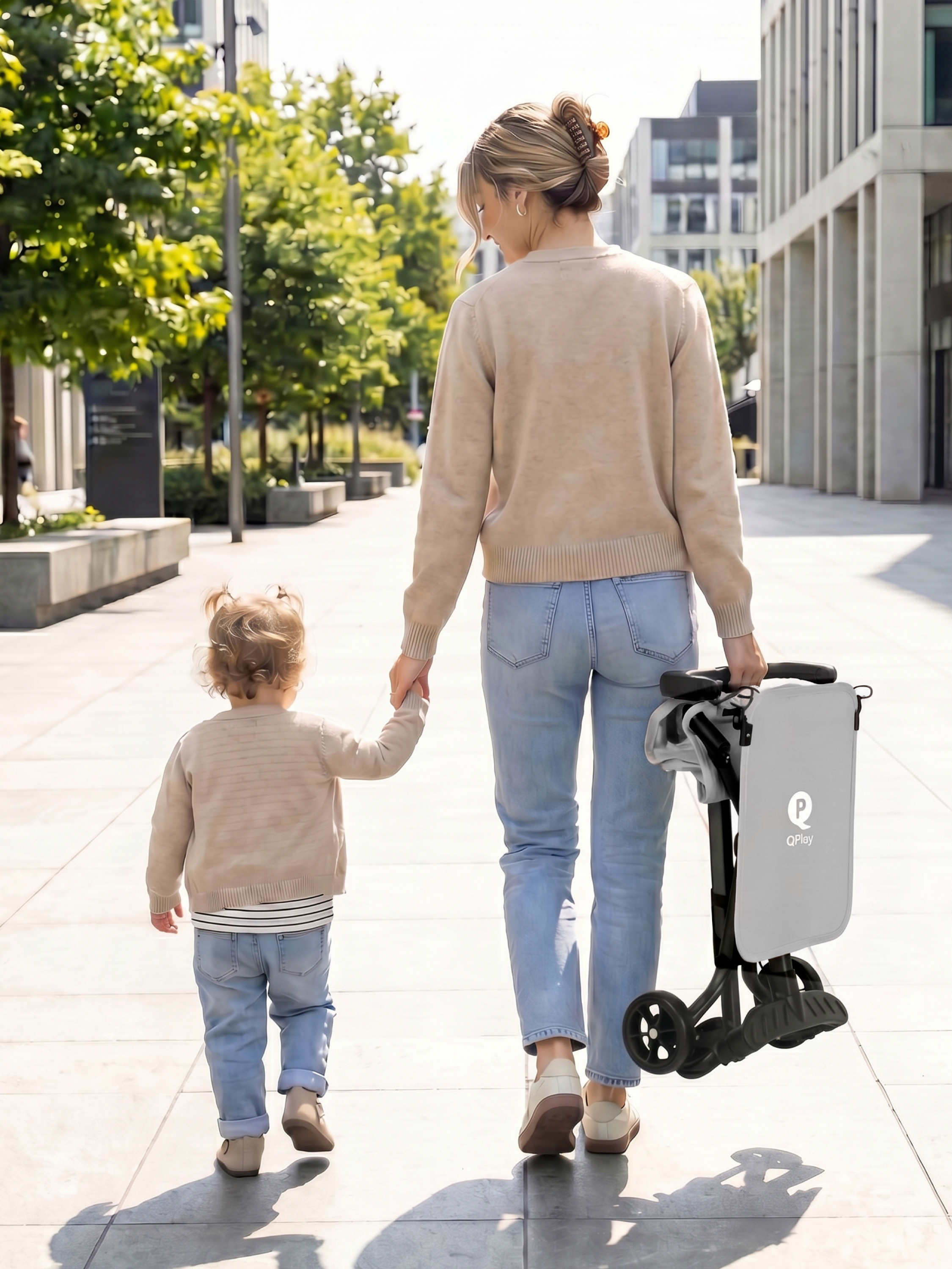 Коляска прогулочная QPLAY Т18 серый - фото 10