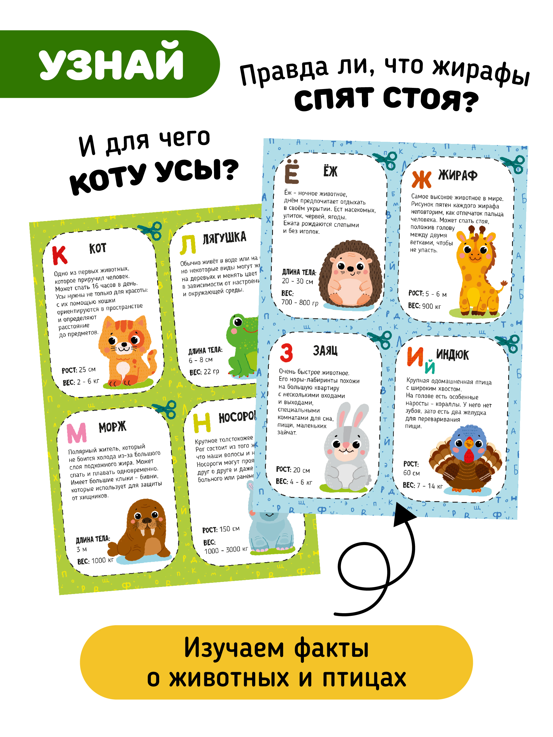 Развивающая вырезалка для детей Счастье внутри учим буквы Зооазбука - фото 2