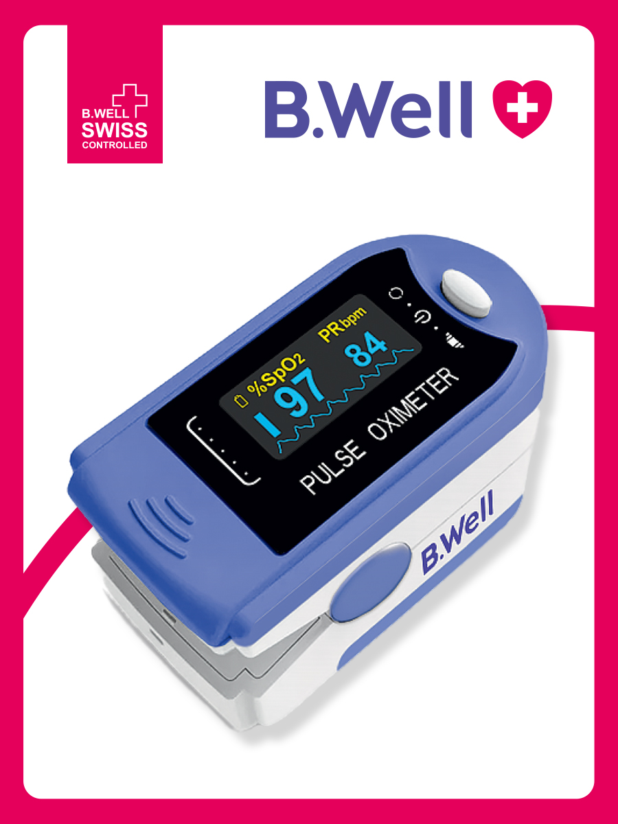 Изображение товара Пульсоксиметр B.Well MED-320 для измерения SpO2 и пульса компактный и точный