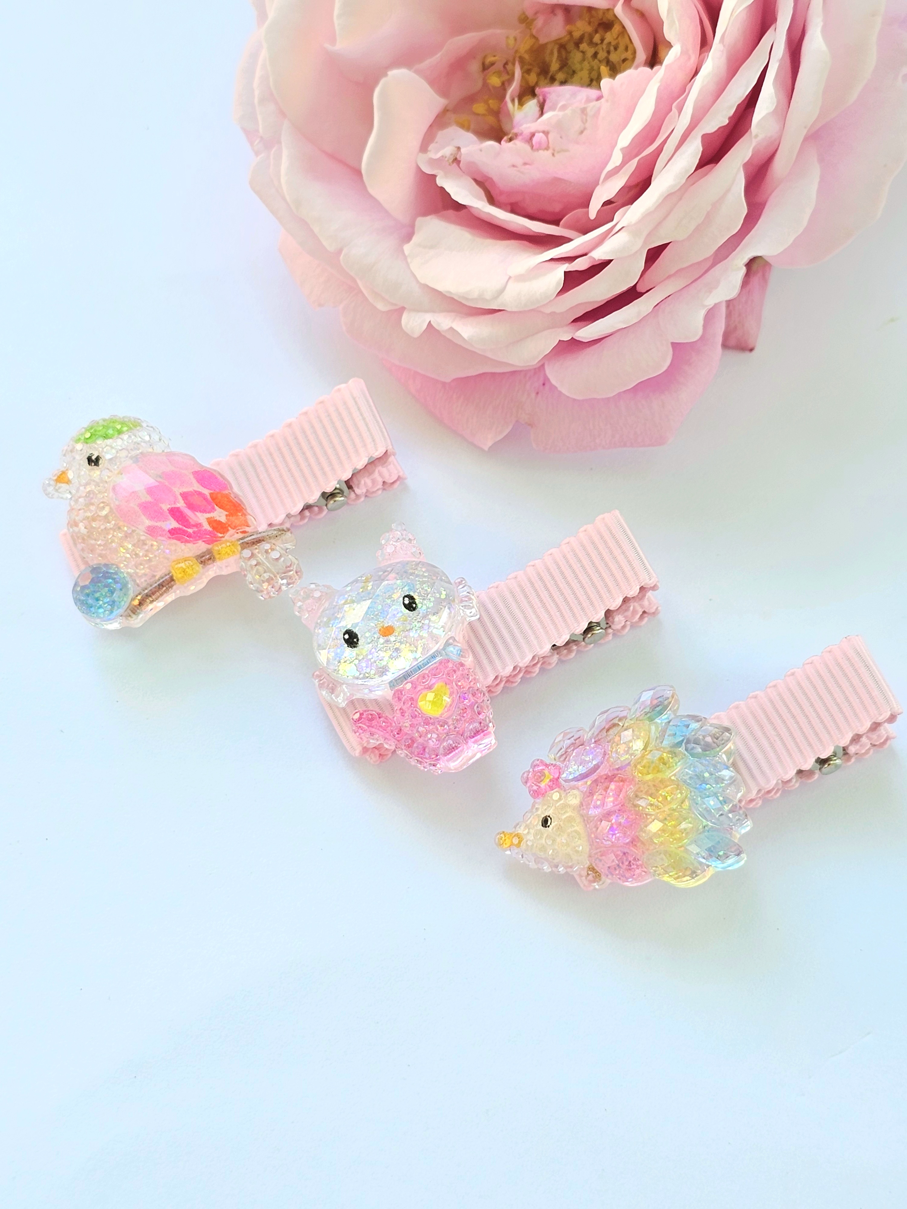 Набор заколок LOVE&BOW pink 5 pcs - фото 2