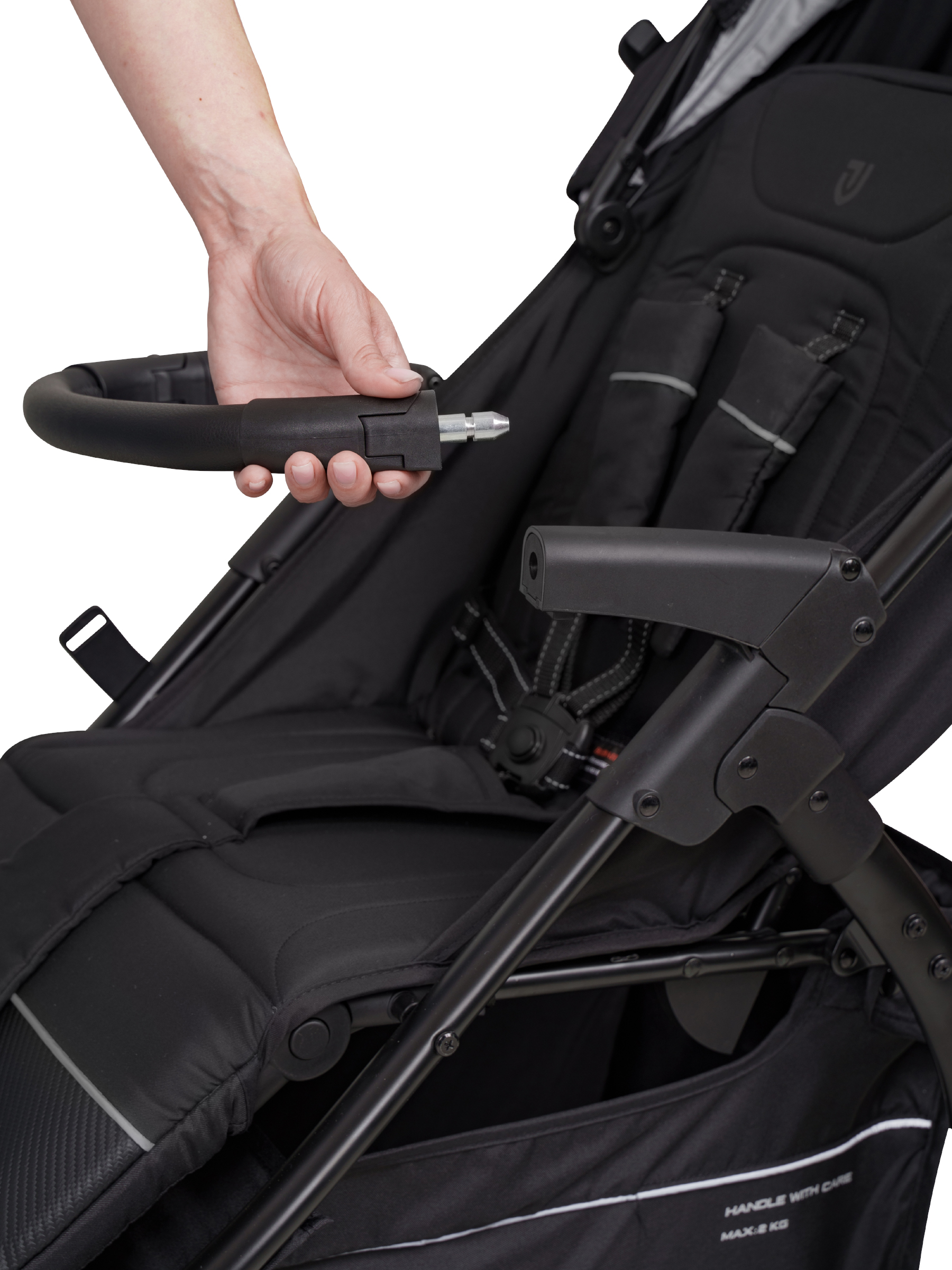 Коляска прогулочная JOVOLA Selena SL, всесезонная черный - фото 29