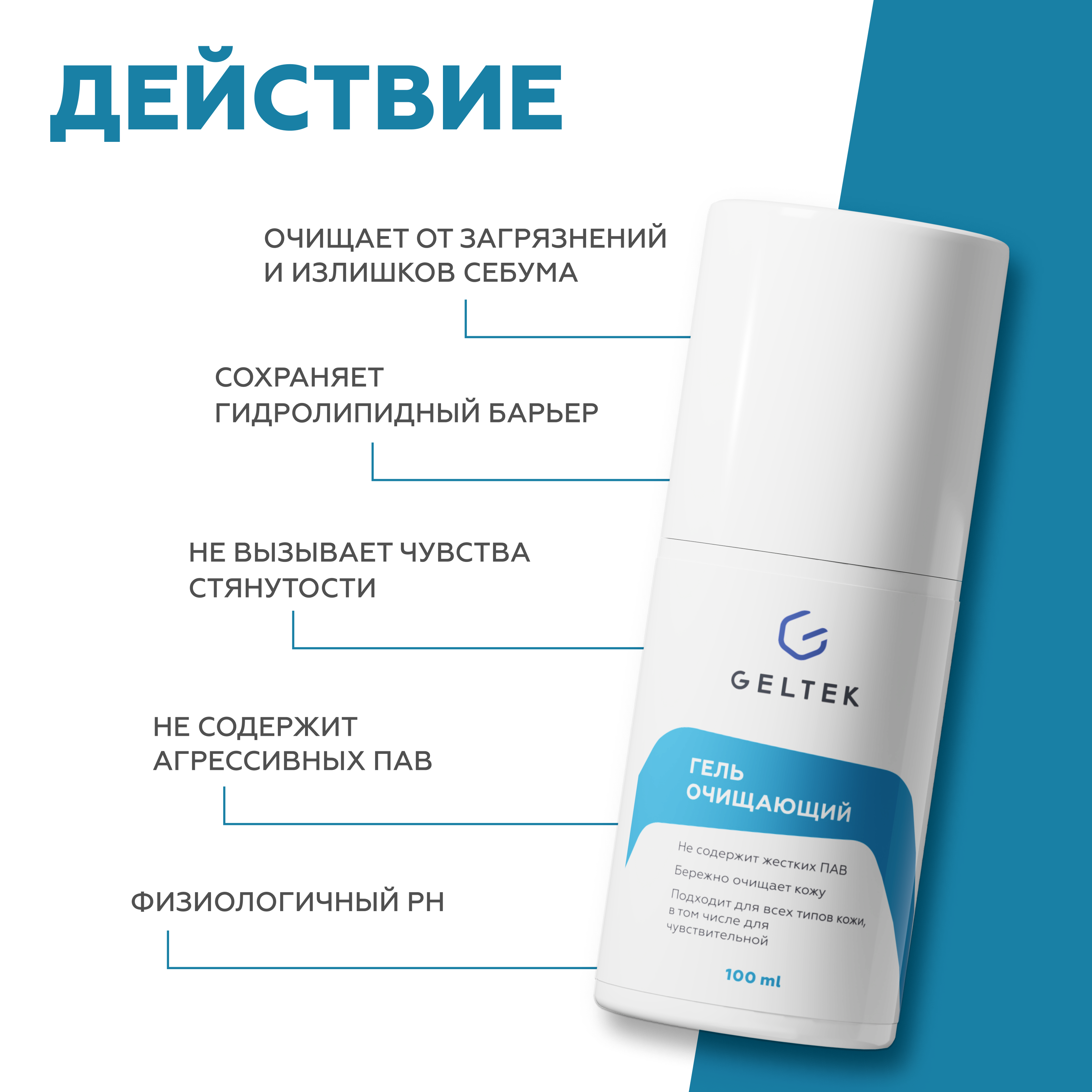 Гель GELTEK 100 мл - фото 3