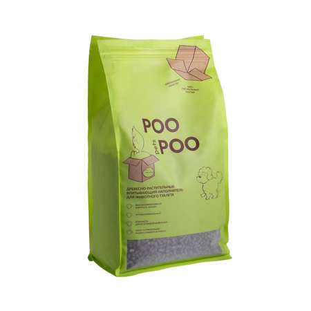 Наполнитель POOPOOPETS 12 л древесный, впитывающий