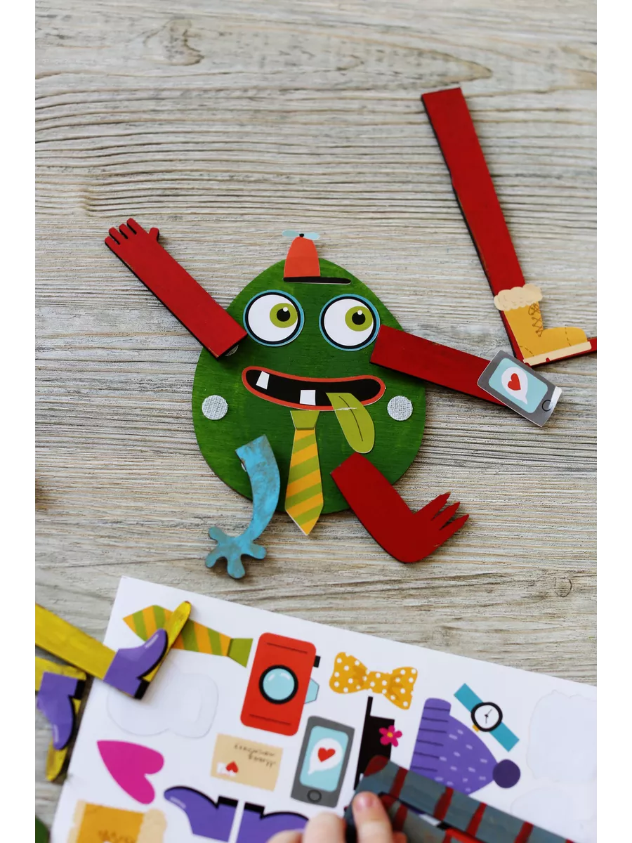 Набор для творчества HappyLine аппликация Креативные монстрики - фото 15