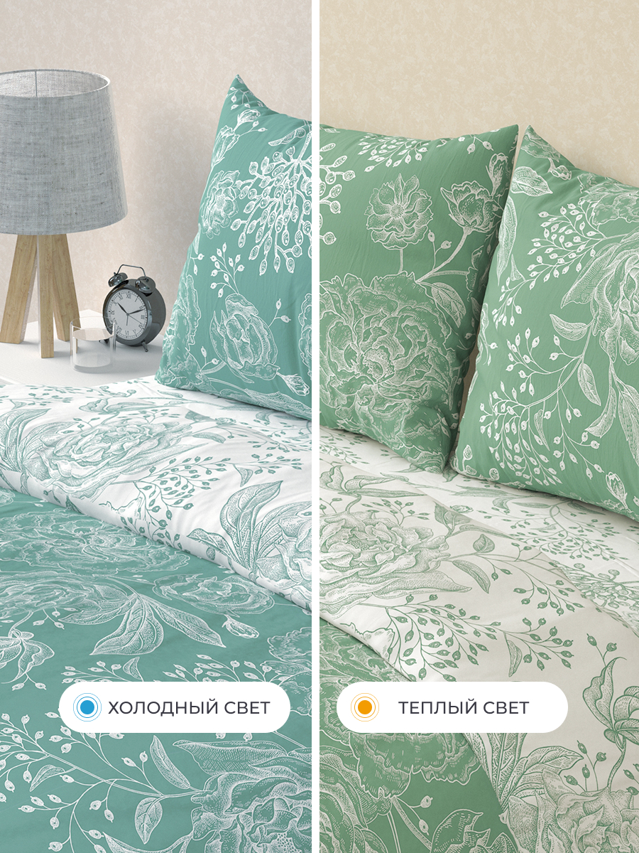 Комплект постельного белья BRAVO поплин Розалинд двуспальный 4 предм. - фото 12