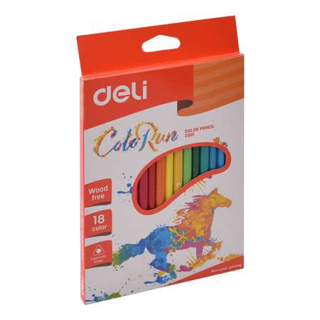 Карандаши цветные Deli 18 шт.