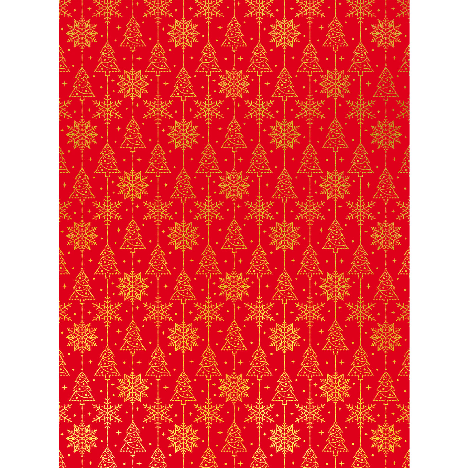 Бумага оберточная новогодняя Феникс Презент Новогоднее настроение немелованная 100*70см - фото 1