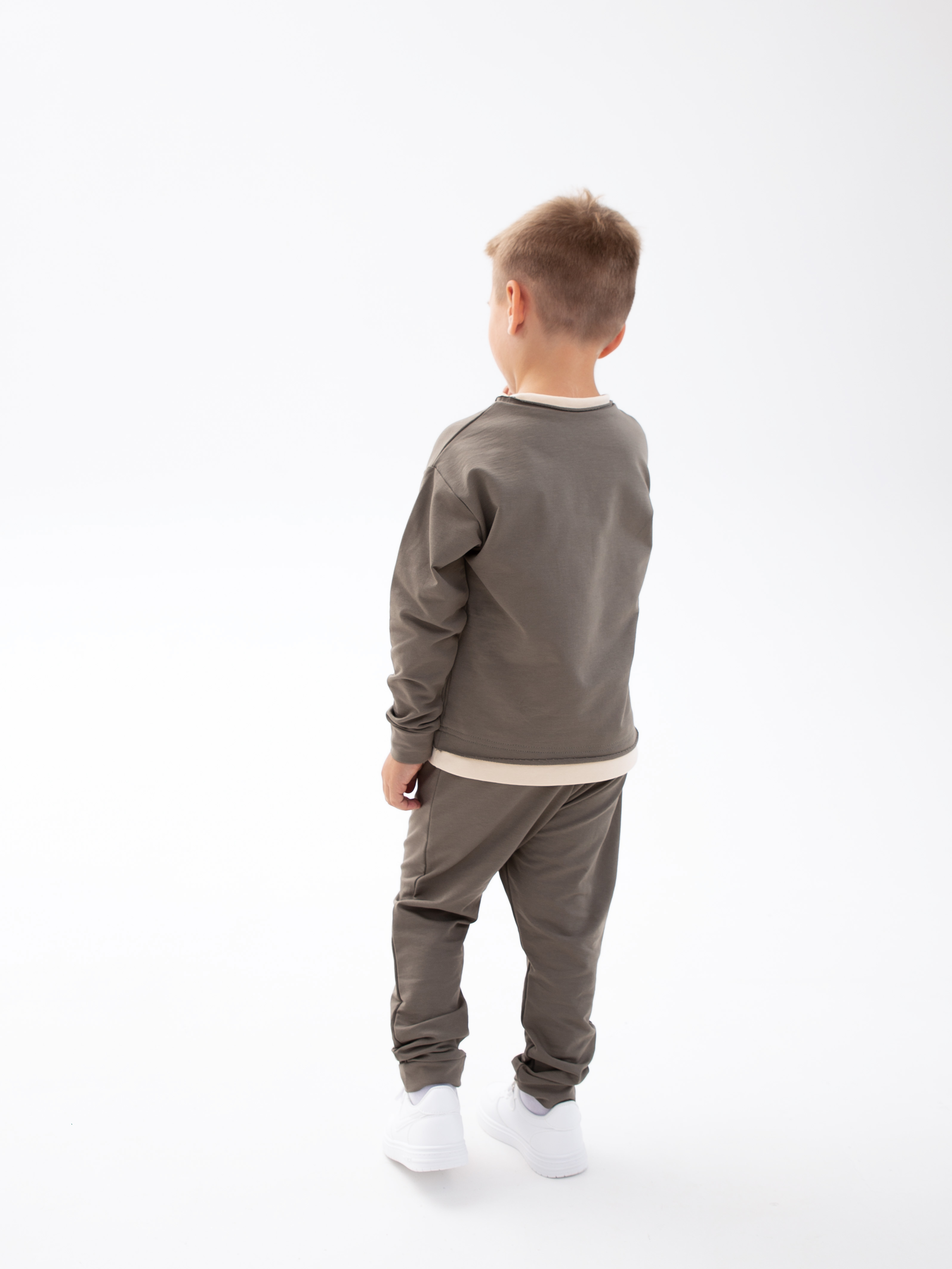 Свитшот и брюки G.look 2024КФ2х-хаки - фото 3