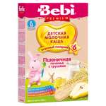 Каша для полдника Bebi молочная пшеничная печенье-груша 200г с 6месяцев