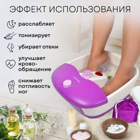 Гидромассажная ванночка Planta MFS-200V Spa Salon с подогревом 3 режима работы функция сухого вибромассажа