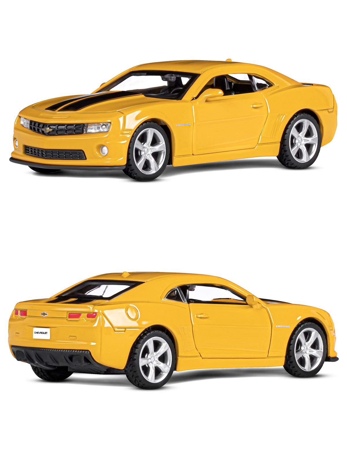 Автомобиль АВТОпанорама Chevrolet Camaro SS 1:43 JB1200137 - фото 6