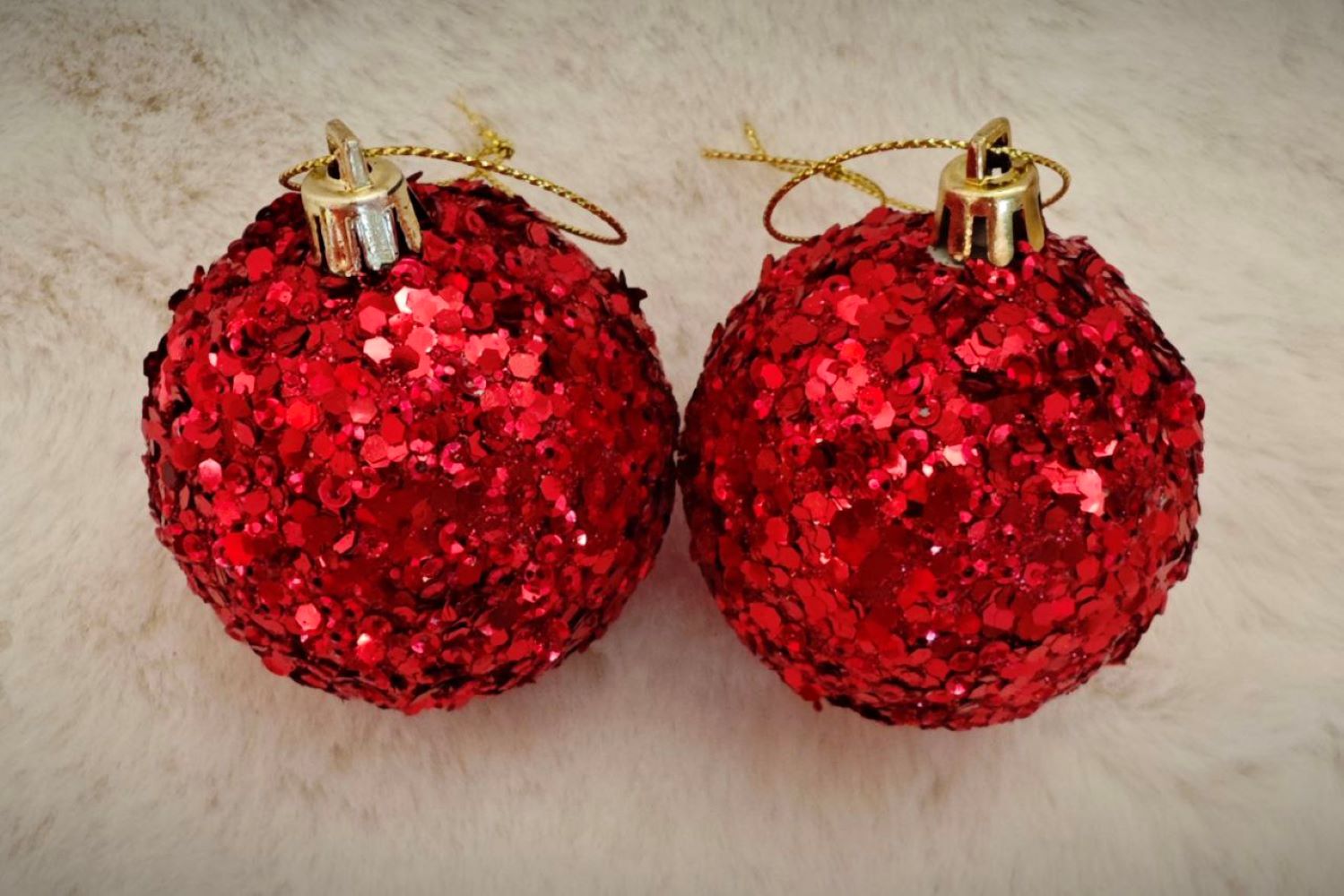 Набор Шар с пайетками красный 2шт"6см Магия праздника MAG1902-G1 - фото 2