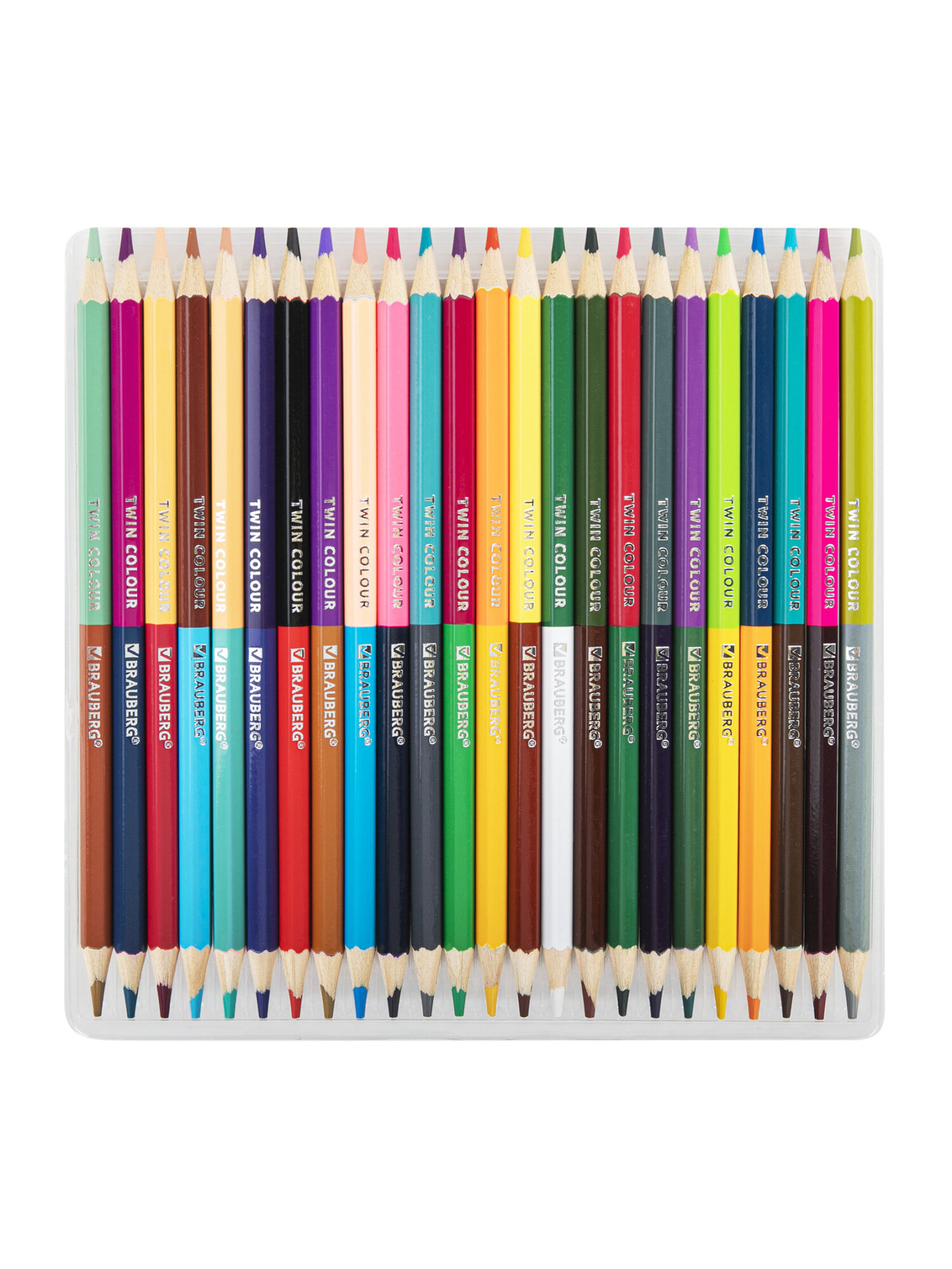 Карандаши цветные Brauberg 24 шт. - фото 9